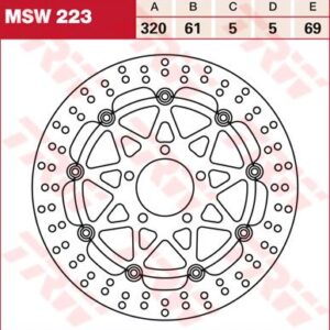 Trw Lucas brake disc
