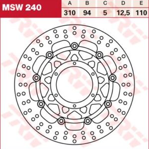 Trw Lucas brake disc