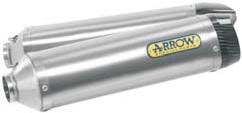 APRILIA SHIVER 750 08/11 HOMOLOGATED ALUMINIUM THUNDER RH+LH SILENCERS WITH CARBON END CAP