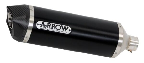 KTM 690 SMC/ENDURO19 RACE TECH HOMOL.DARK ALUMINIUM EXHAUST WITH CARBON ENDCAP FOR ARROW LINK PIPE