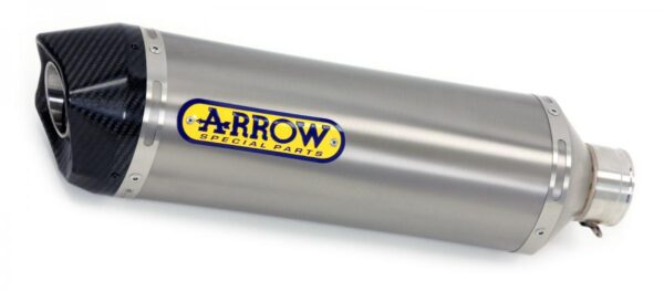 KYMCO XCITING 400i 12/16 HOM. TITANIUM RACE-TECH SILENCER WITH CARBON END CAP FOR ARROW COLLECTOR