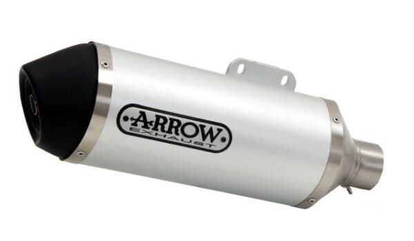 KAWASAKI J300 14/16 KYMCO DOWNTOWN 300 09/16 HOM. URBAN ALUMINIUM SILENCER BLACK STEEL END CAP FOR ARROW COLLECTOR