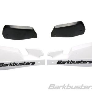 Barkbusters VPS Plastic Guards Only - WHITE With BLACK Deflector