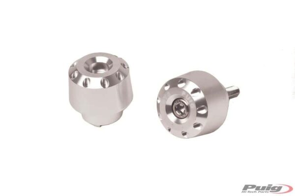 BAR END ALUMINUM SHORT BMW/SUZUKI C/SILVER