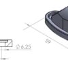 SUPPORT REAR MIRROR HI-TECH FOR CBR500RR/CBR6