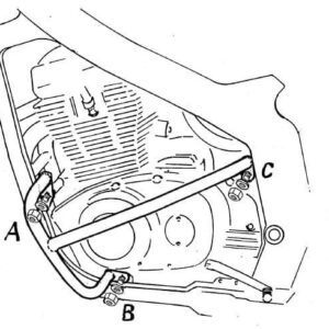 Motor protection guard   Suzuki GS 500 E/F 1989-