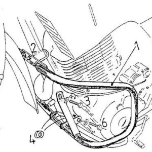 Motor protection guard   Yamaha XT 600 E/K 1990-