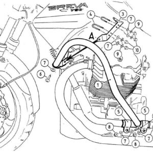 Motor protection guard   Moto Guzzi Breva V 750 ie 2003-