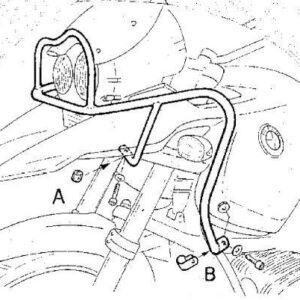 Tank protection bar   BMW R 1150 GS 2000-