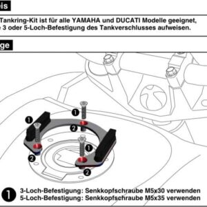 Tank Ring Adapter Ducati Monster 1200 R (2016-)