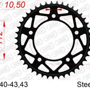 Afam Rear Sprocket Steel 525