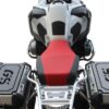 PANNIER LID GUARDS, BMW R 1200/1250 GS (2014 - CURRENT), COMBO KIT, RIGHT, LEFT & TAIL, GRAY on BLACK