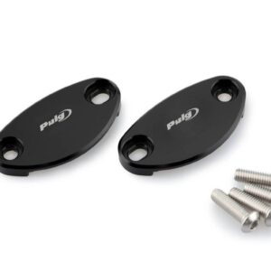 MIRROR BLOCK OFF PLATE SET KAWASAKI MODELS C/BLAC