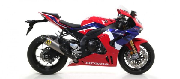 HONDA CBR 1000 RR-R 20/22 COMPETITIONSYSTEM HIGH VERSION WITH TITANIUM WORKSSILENCER WITH CARBON END CAP E DB KILLER