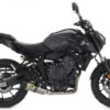 YAMAHA MT-07 21 HOMOLOGATED TITANIUMSILENCER WITH CARBON ENDCAP