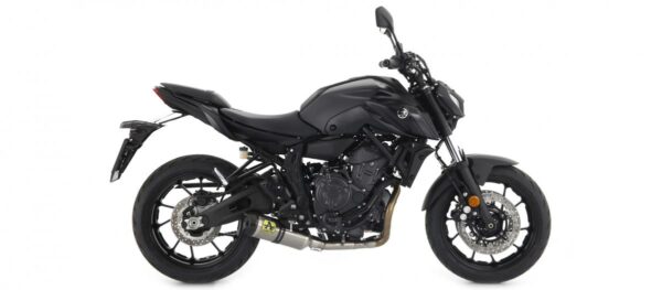 YAMAHA MT-07 21 HOMOLOGATED TITANIUMSILENCER WITH CARBON ENDCAP