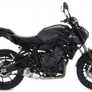 YAMAHA MT-07 21 HOMOLOGATED ALUMINUMSILENCER WITH CARBON ENDCAP