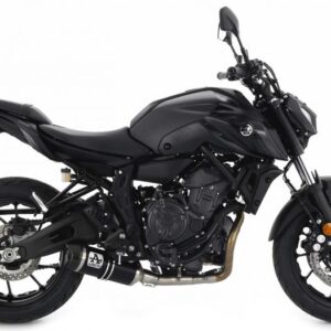 YAMAHA MT-07 21 HOMOLOGATED ALUMINUMDARK SILENCER WITH CARBON ENDCAP