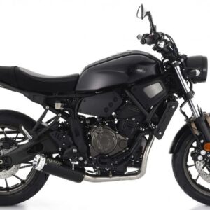 YAMAHA XSR 700 21 HOMOLOGATED NICHROMDARK REBEL SILENCER WITH ALUMINUM ENDCAP