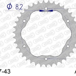 Afam Rear Sprocket Alu 520 PCD