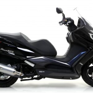 KYMCO DOWNTOWN 350I 16/19 HOM. URBAN ALUMINIUM EXHAUST WITH BLACK INOX ENDCAP FOR ARROW LINKPIPE