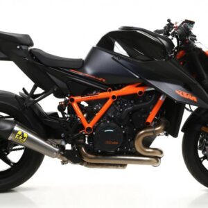 KTM 1290 SUPEER DUKE R 20 HOMOLOGATEDTITANIUM X-KONE SILENCER WITH CARBON END CAP FOR ORIGINAL COLLECTORS
