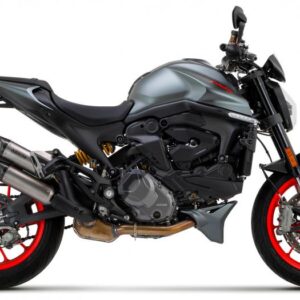 DUCATI MONSTER 937 21/22 HOMOLOGATEDTITANIUM SUPERIOR-INFERIOR PRO-RACE SIL. WIHT WELDED LINK PIPE