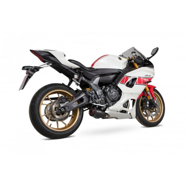 Yamaha YZF R7 2021-2023 Red Power Full System Black Ceramic Coated Sleeve