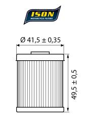 ISON 157 ELEMENT OIL FILTER