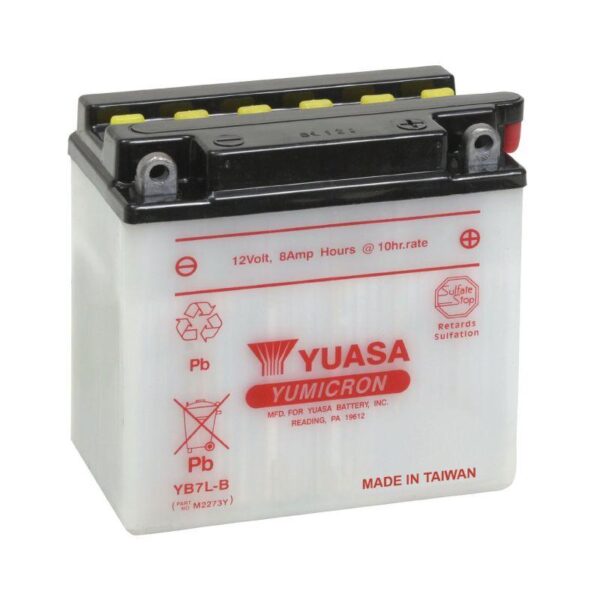 Yuasa YB7L-B ink. batterisyra 12V 8Ah