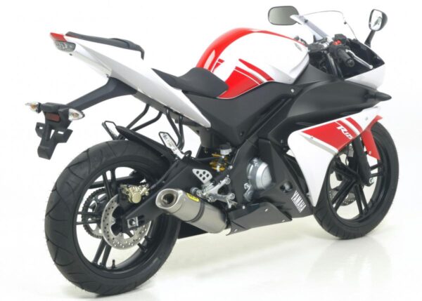 YAMAHA YZF-R 125 08/14 ALUMINIUMHOMOLOGATED THUNDER SILENCER FOR ARROWCOLLECTOR