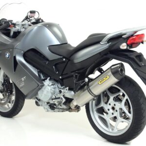 BMW F800S/ST 06-09 HOM. TITANIUM SILENCER WITH CARBON END CAP FOR STOCK COLLECTORS