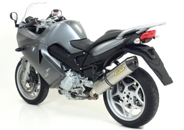 BMW F800S/ST 06-09 HOM. TITANIUM SILENCER WITH CARBON END CAP FOR STOCK COLLECTORS