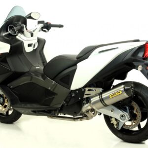 GILERA GP800 09 / APRILIA SRV850 12 HOM. TITANIUM RACE-TECH SILENCER WITH CARBON END CAP FOR ARROW COLLECTORS