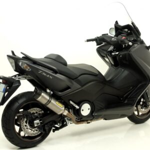 YAMAHA T-MAX 500 08-09 / T-MAX 530 12HOMOLOGATED TITANIUM THUNDER SILENCERWITH CARBON END CAP FOR ARROW COLLECTOR