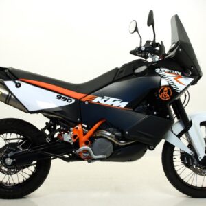 KTM 990 ADVENTURE/ADVENTURE R 09-10LH & RH HOMOLOGATED TITANIUM RACE-TECHSILENCERS WITH CARBON END-CAP