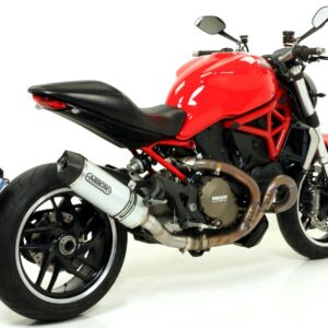 DUCATI MULTISTRADA 1200 10 - DIAVELHOMOLOGATED ALUMINIUM RACE-TECH SILENCER WITH CARBON END-CAP FOR ARROW COLLECTORS