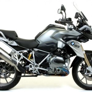 BMW R 1200 GS HOMOLOGATED ALUMINIUMMAXI RACE-TECH SILENCER WITH CARBON ENDCAP FOR ORIGINAL AND ARROW COLELCTORS