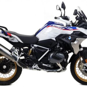 BMW R 1200 GS13/17 HOMOLOGATED TITANIUM MAXI RACE-TECH SILENCER WITH CARBON ENDCAP FOR ORIGINAL AND ARROW COLLECTORS