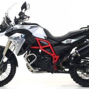 BMW F 650 GS 08/09 / F 800 GS 09 HOMOLOGATED ALUMINIUM DARK RACE-TECHSILENCER WITH CARBON END CAP
