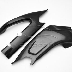 Suzuki GSX-R600/750 2011 - 2018 swingarm protectors (silicon fitting) Carbon Fiber