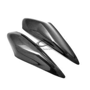 Yamaha YZF-R6 2008 - 2016 fuel tank protectors (silicon fitting) Carbon Fiber