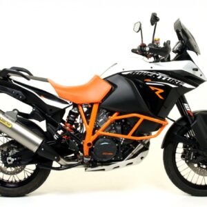 KTM 1190 ADVENTURE R13 HOMOLOGATED TITA NIUM MAXI RACE-TECH SILENCER WITH CARBON END CAP FOR ORIGINAL AND ARROW COLLECTOR