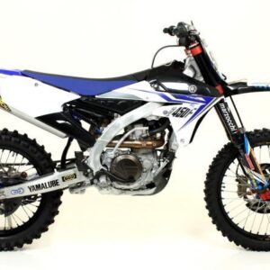 YAMAHA YZ 450 F 14 ALUMINIUM THUNDER SIL ENCER WITH CARBON END CAP FOR ORIGINAL A ND ARROW COLLECTOR