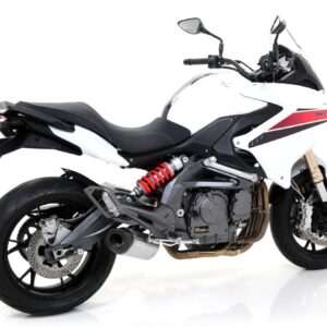 BENELLI BN 600 GT 13/15 HOM. ALUMINIUM INDY RACE SILENCER WITH CARBON END CAP FOR ARROW LINK PIPE