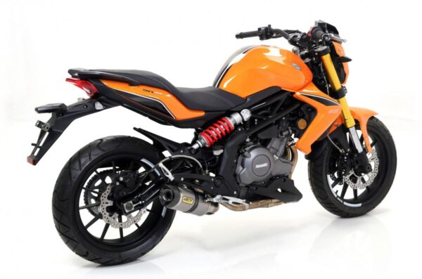 BENELLI BN 302 14/15 HOMOLOGATEDTITANIUM THUNDER SILENCER WITH CARBONEND CAP FOR ARROW LINK PIPE