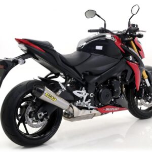 SUZUKI GSX-S 1000 15 HOMOLOGATEDNICHROM X-KONE SILENCER WITH CARBON ENDCAP FOR ORIGINAL COLLECTORS
