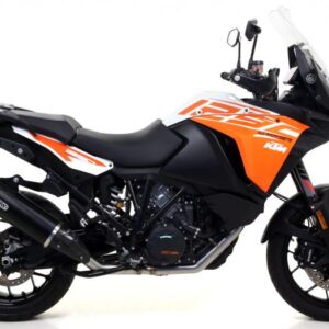 KTM 1190 ADVENTURE R13 HOMOLOGATEDALUMINIUM DARK MAXI RACE-TECH SILENCERWITH CARBON END CAP