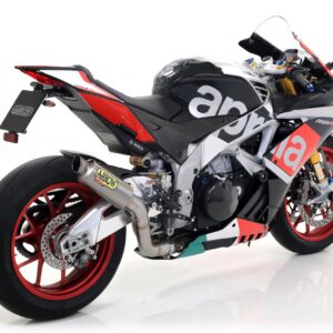 APRILIA RSV 4 RF 15/RSV 4 RR 15 GP2 TITANIUM SILENCER + STAINLESS STEEL LINK PIPE FOR ORIGINAL COLLECTOR