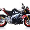 APRILIA RSV4 15/16-TUONO V4 1100 15/16 TITANIUM CONICAL PRO-RACING SILENCER+ STEEL LINK PIPE FOR ORIGINAL COLLECTORS